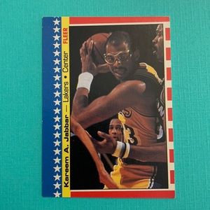 1987 Fleer Kareem Abdul-Jabbar Sticker Card